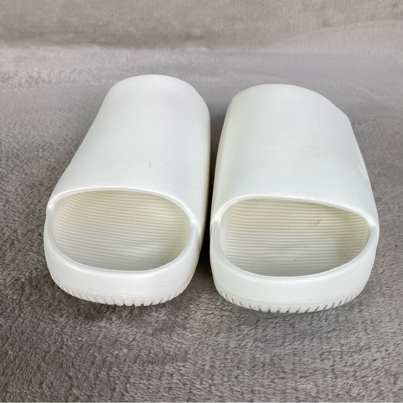 Nike Calm Slide Sandals Womens Size 7 White Water Comfort Casual NEW - Picture 5 of 9